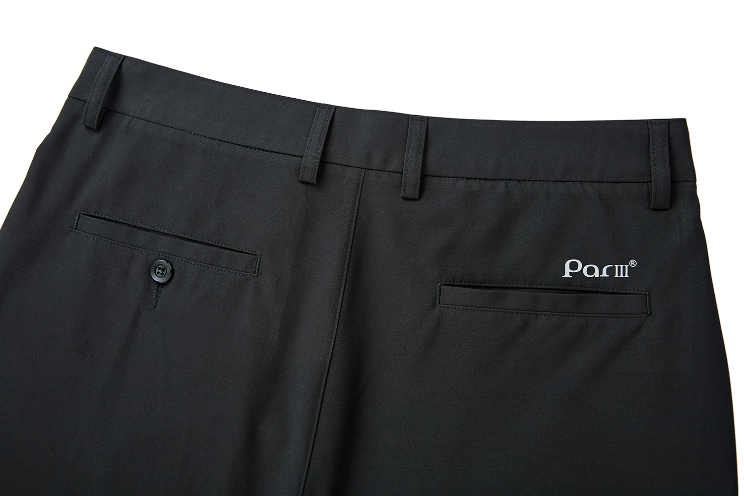 Plain Black Golf Short - Image 3