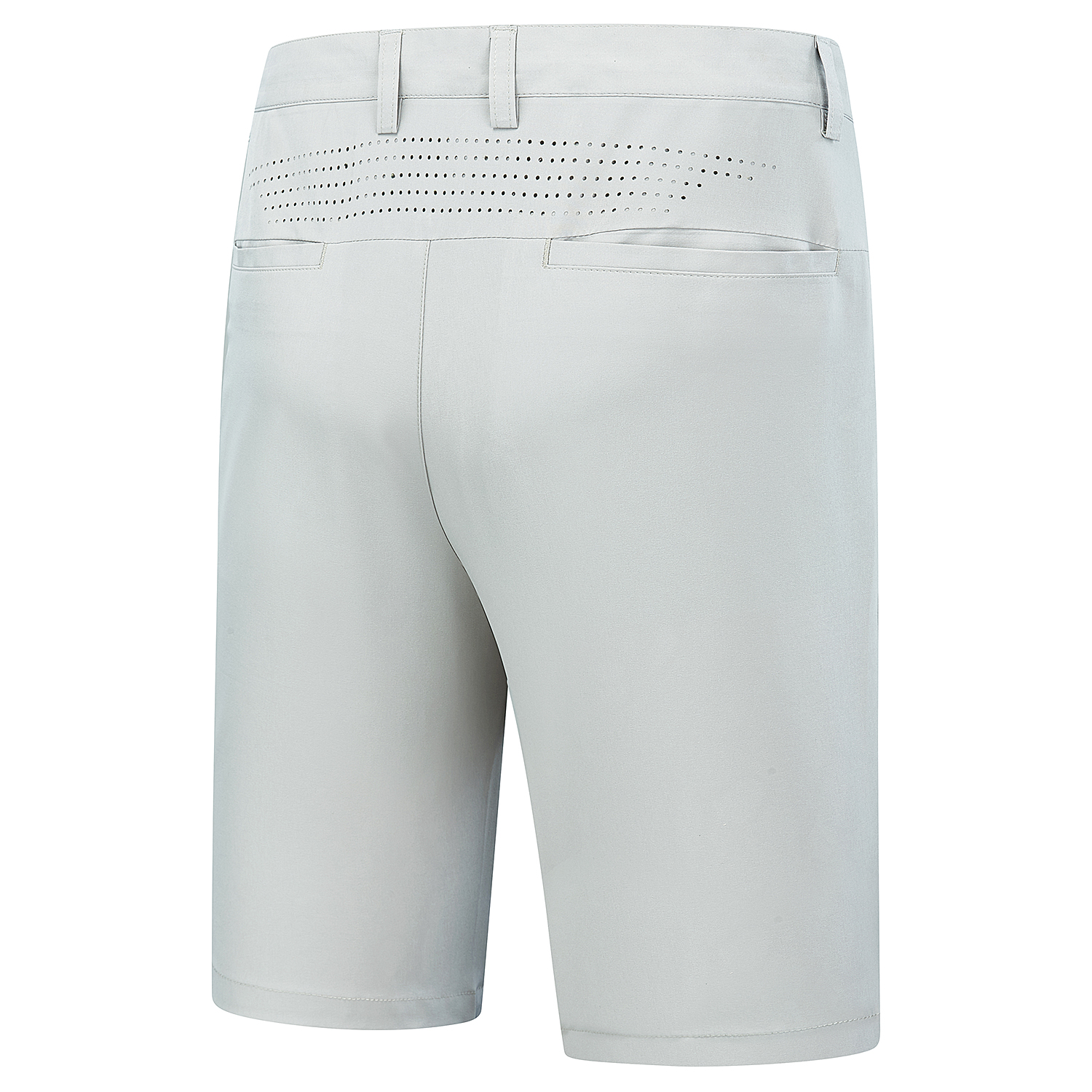 Pattern Breathable Light Grey Men Shorts - Image 3