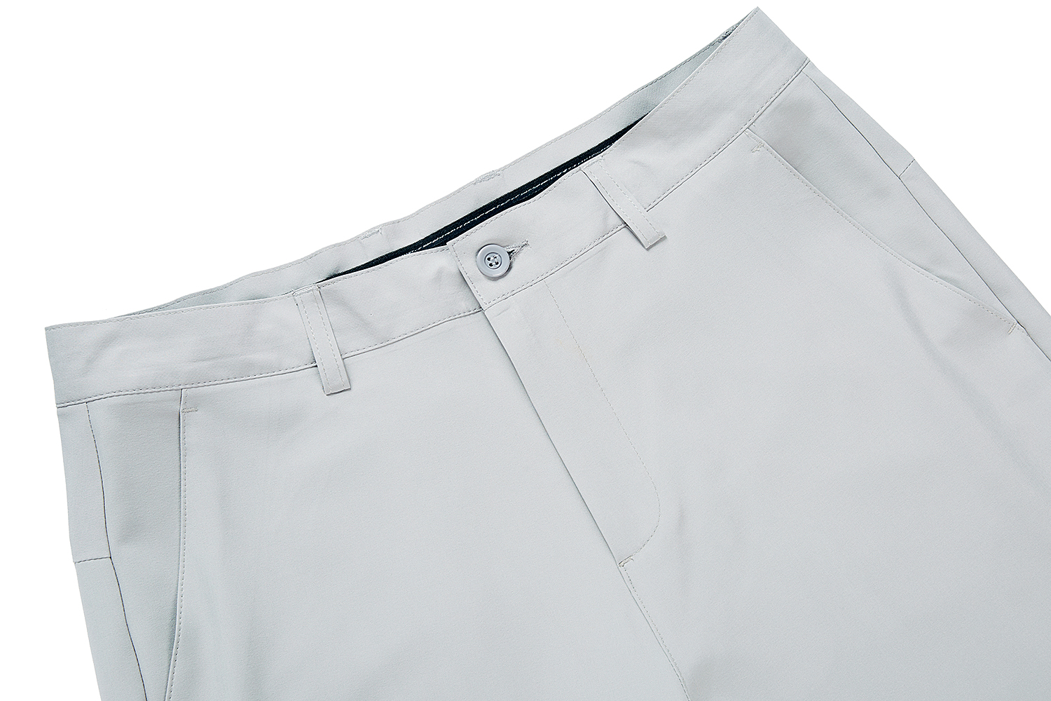 Pattern Breathable Light Grey Men Shorts - Image 4