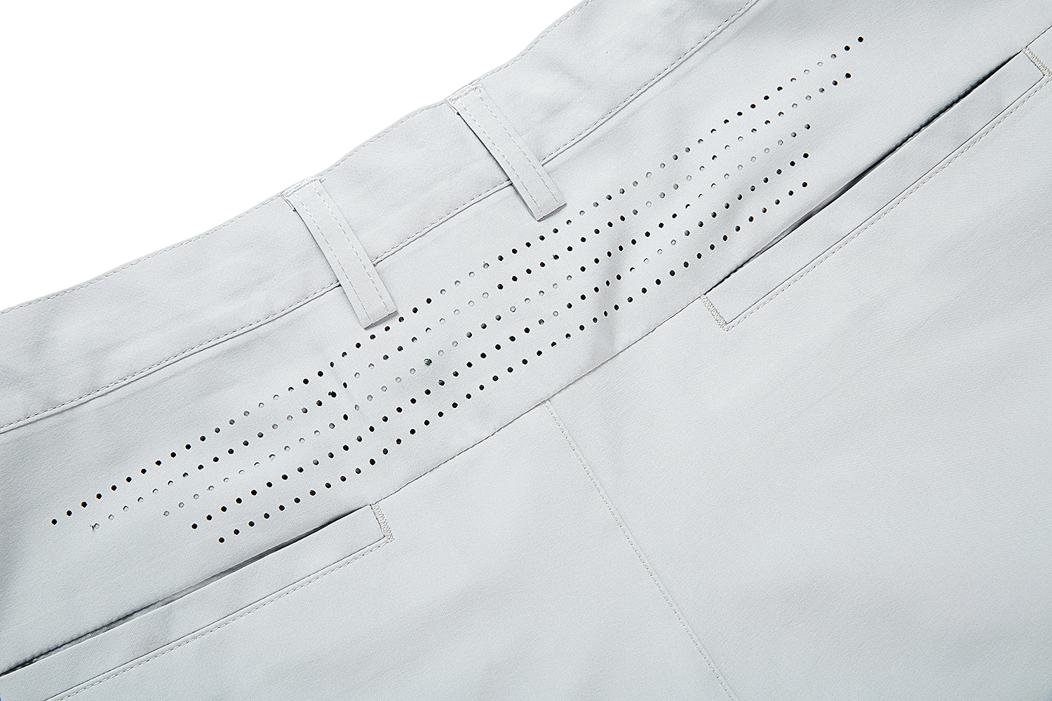 Pattern Breathable Light Grey Men Shorts - Image 5